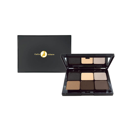 Dark Storm 6-Shade Creamy Eyeshadow Palette – Buildable, Pigmented, and Luminous Finish for Mesmerizing Eyes