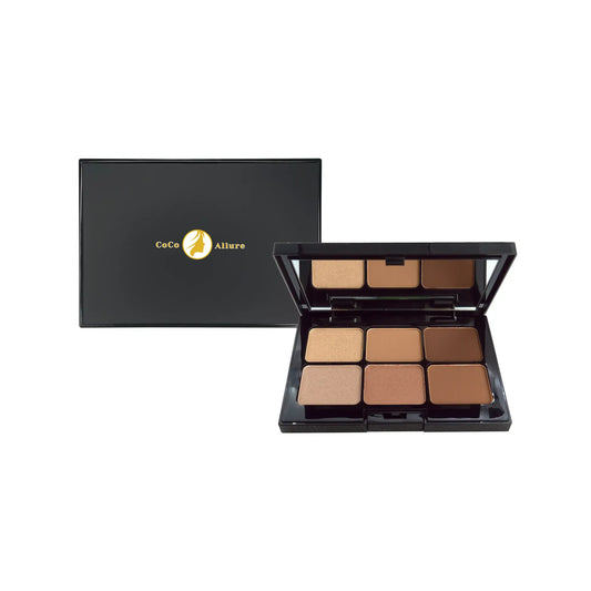 Caramel Kiss 6-Shade Creamy Eyeshadow Palette – Buildable, Pigmented, and Luminous Finish for Mesmerizing Eyes