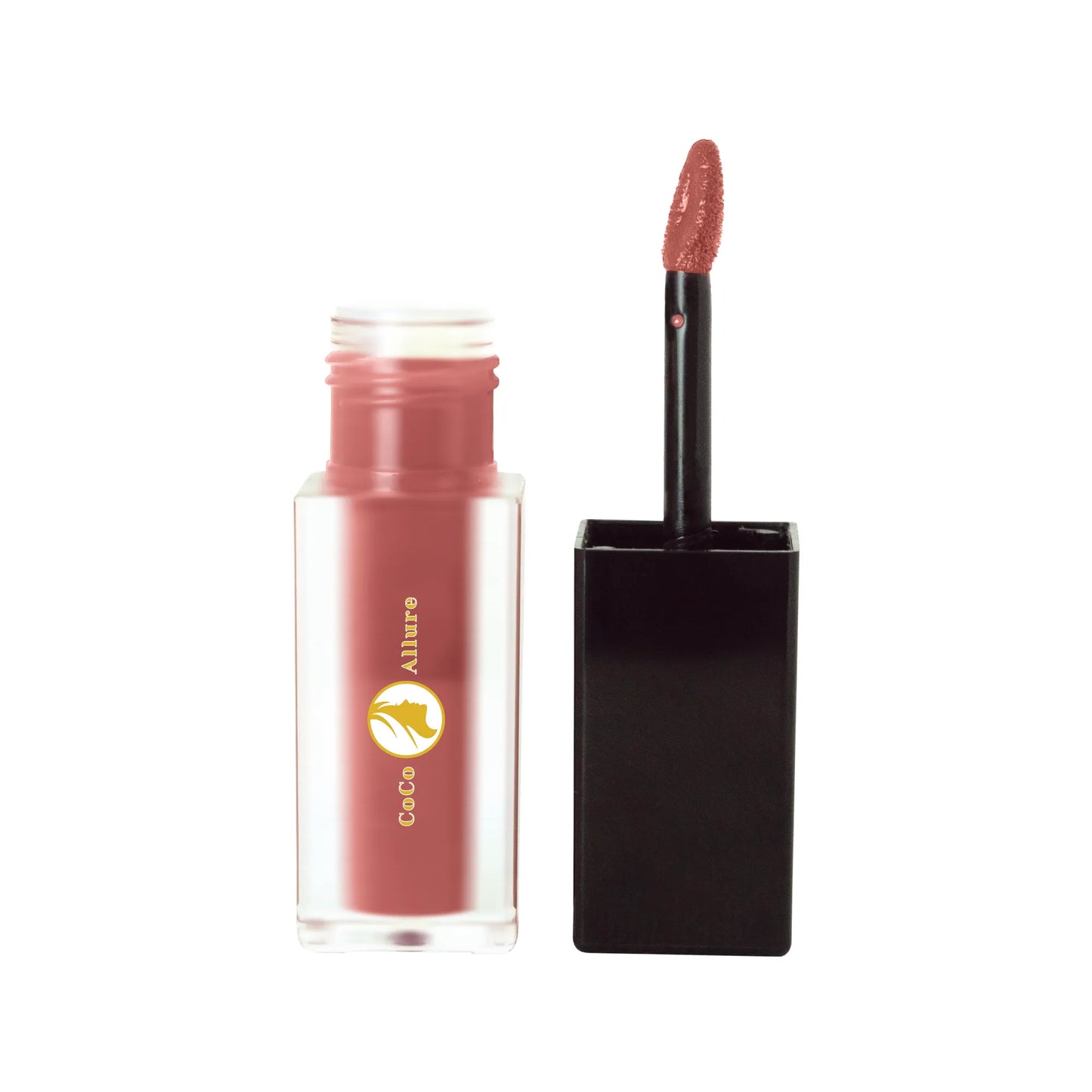 Pink Peach Long-Lasting Matte Lip Stain | Buildable, High-Impact Color with Vitamin E for Soft Lips