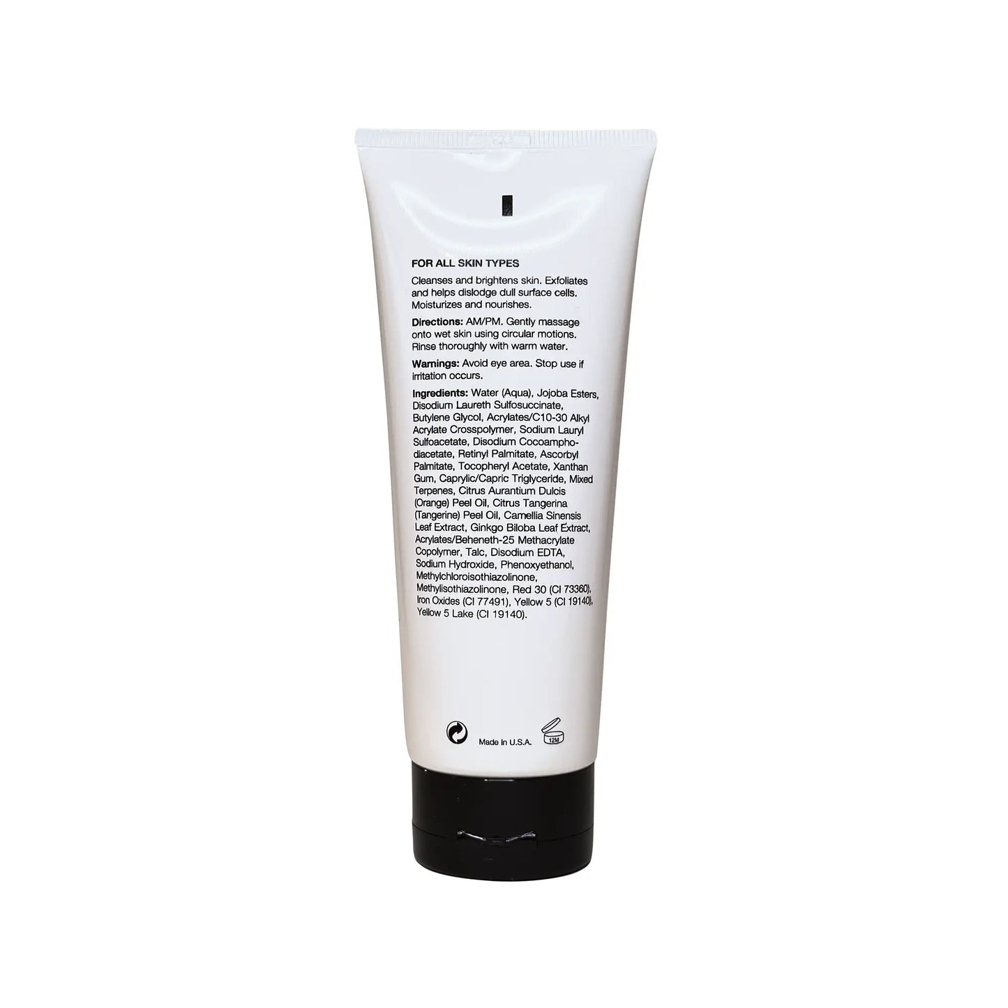 Radiant Vitamin C Cleanser | Brightening, Collagen-Boosting with Green Tea & Ginkgo Biloba for Even Skin Tone